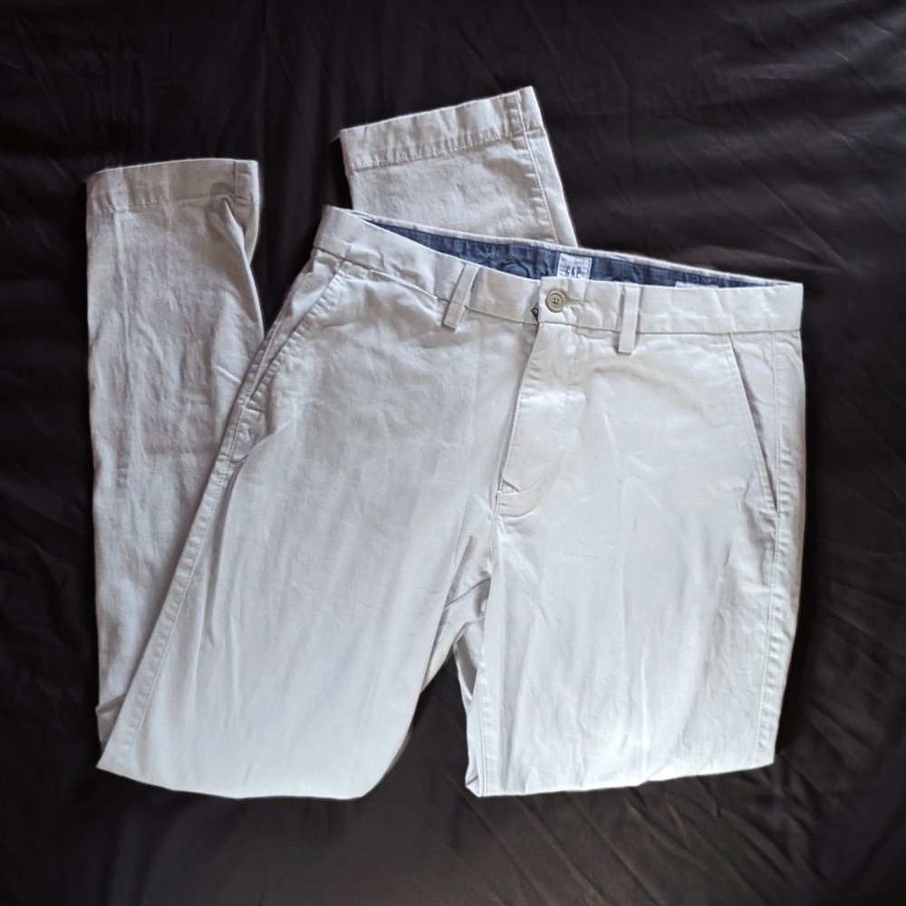 GAP Men's Chino Pants White 32 waist